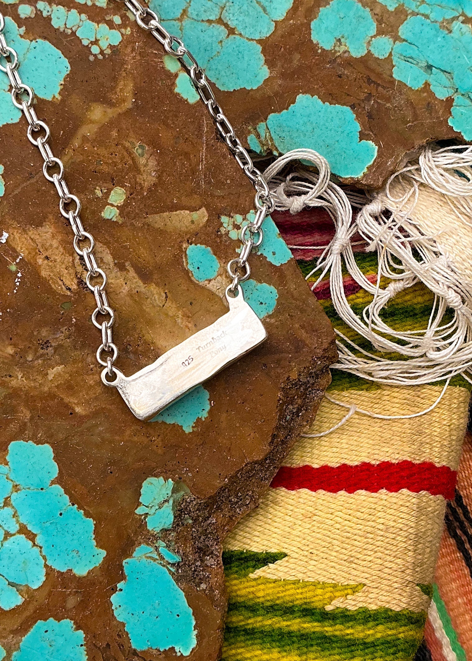 Pink Dahlia Bar - Turnback Pony ™ - Necklace