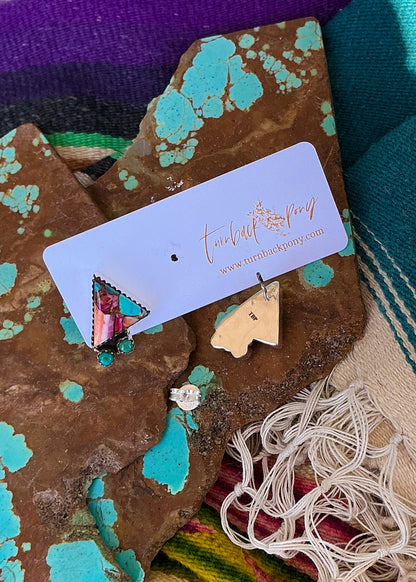 Triangle Studs - Turnback Pony ™ - Earrings