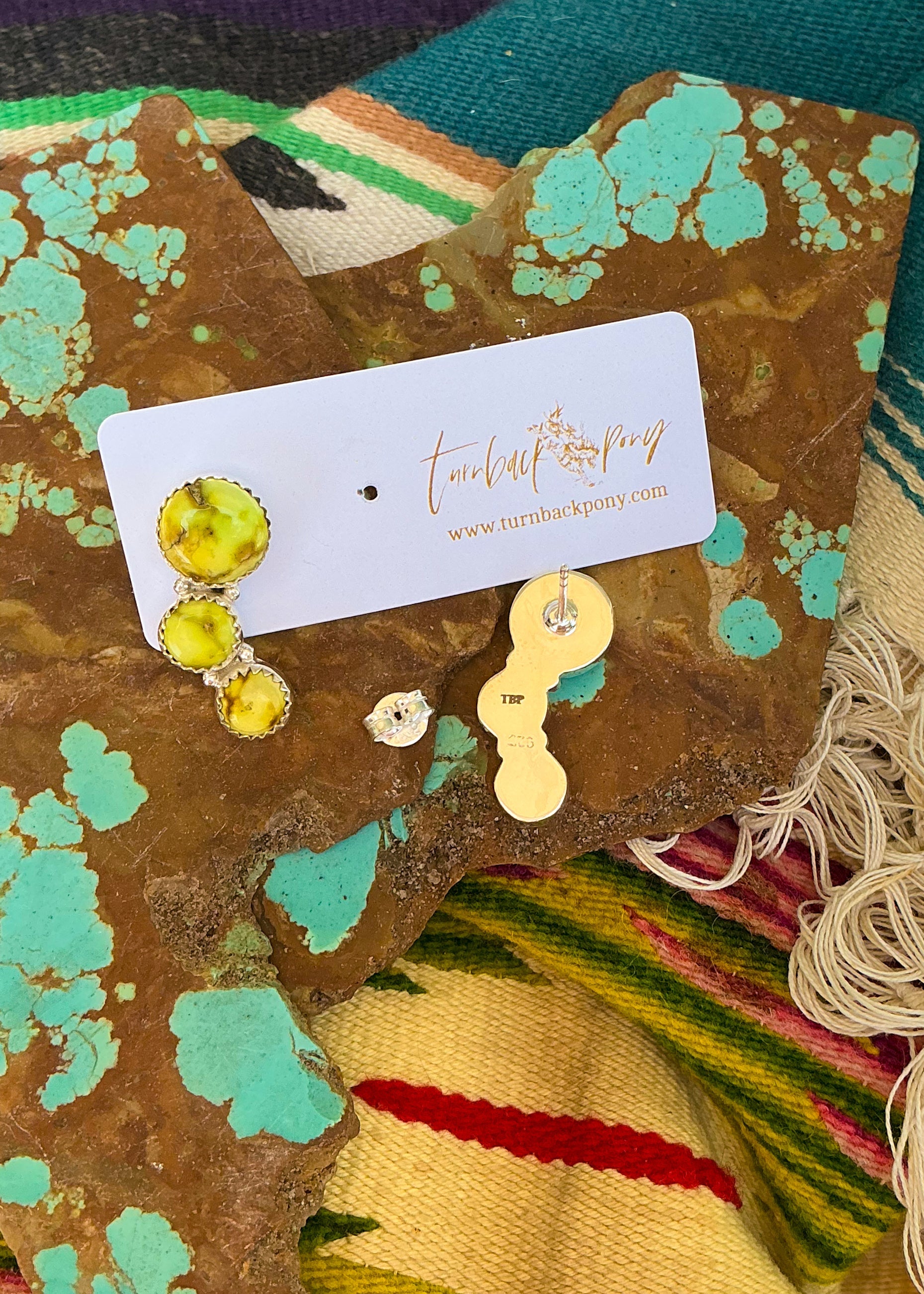 Carnation Studs - Turnback Pony ™ - Earrings
