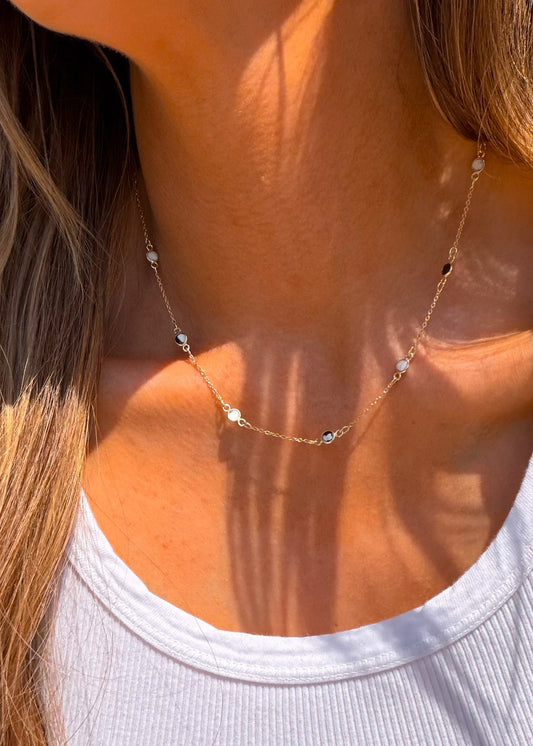 Dainty White Buffalo Pony Club Necklace - Turnback Pony ™ - Necklace