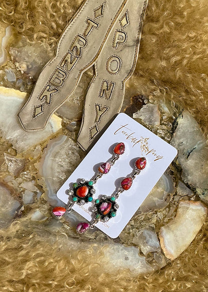Flower Power Earrings - Turnback Pony ™ - Earrings