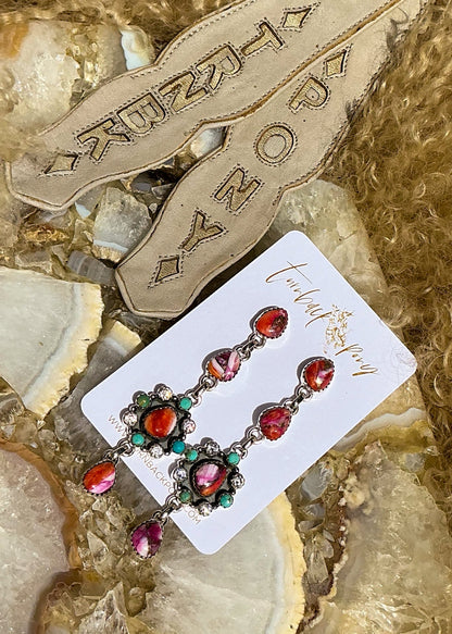 Flower Power Earrings - Turnback Pony ™ - Earrings