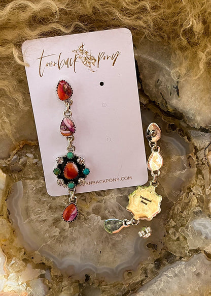 Flower Power Earrings - Turnback Pony ™ - Earrings
