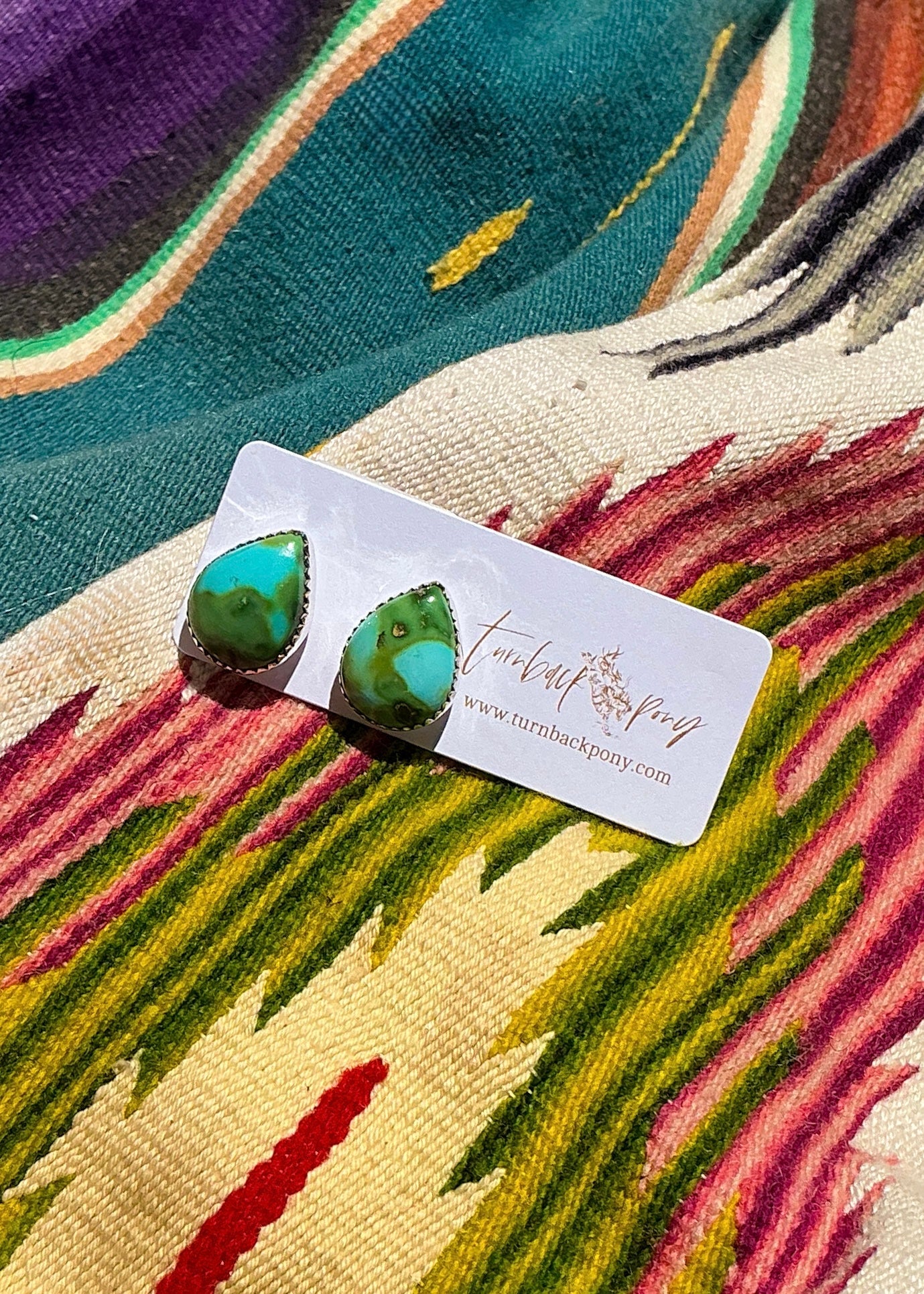 Spring Showers Studs - Turnback Pony ™ - Earrings