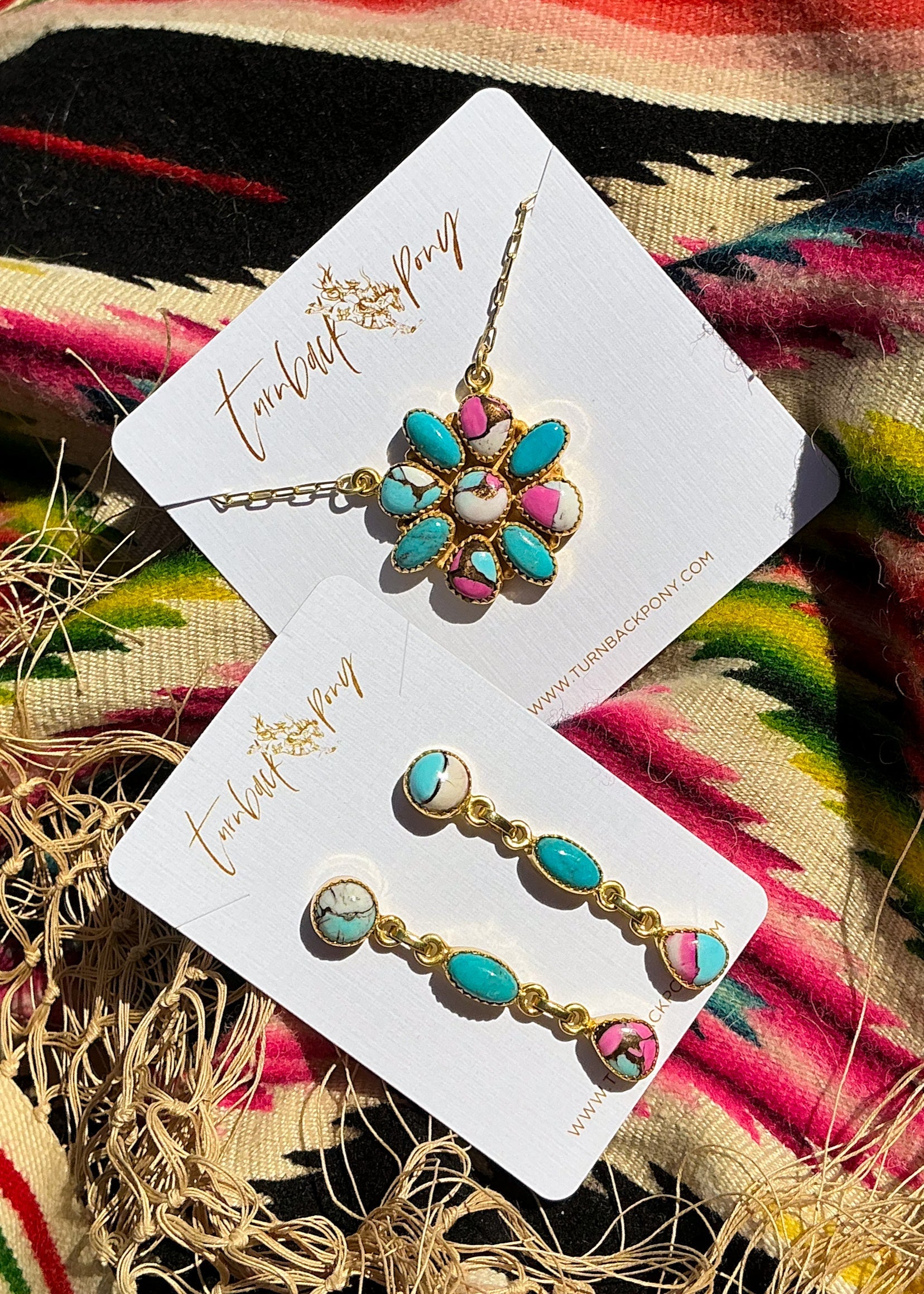 Lydia Set - Turnback Pony ™ - Necklace earring set