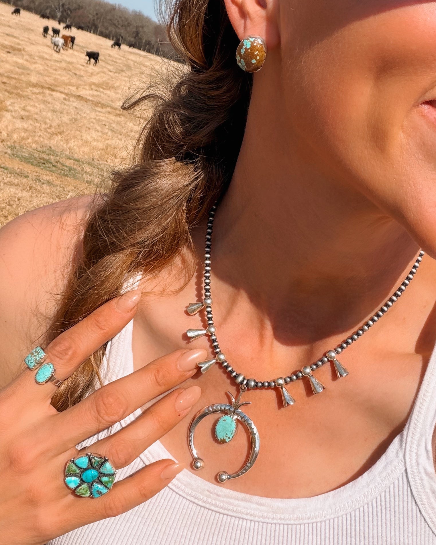 Sunny Squash Necklace - Turnback Pony ™ - Necklace earring set