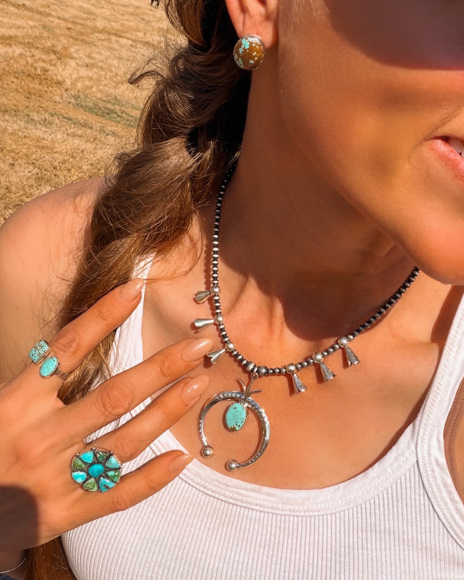 Sunny Squash Necklace - Turnback Pony ™ - Necklace earring set