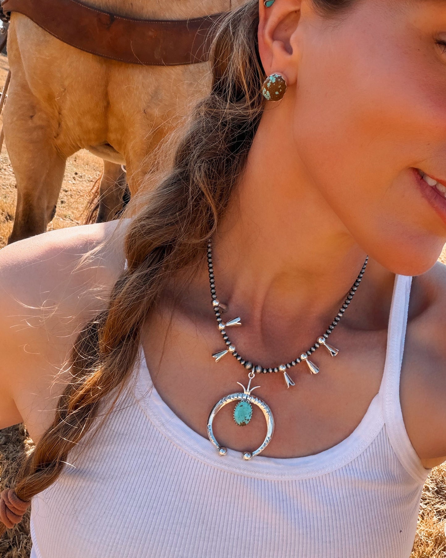 Sunny Squash Necklace - Turnback Pony ™ - Necklace earring set