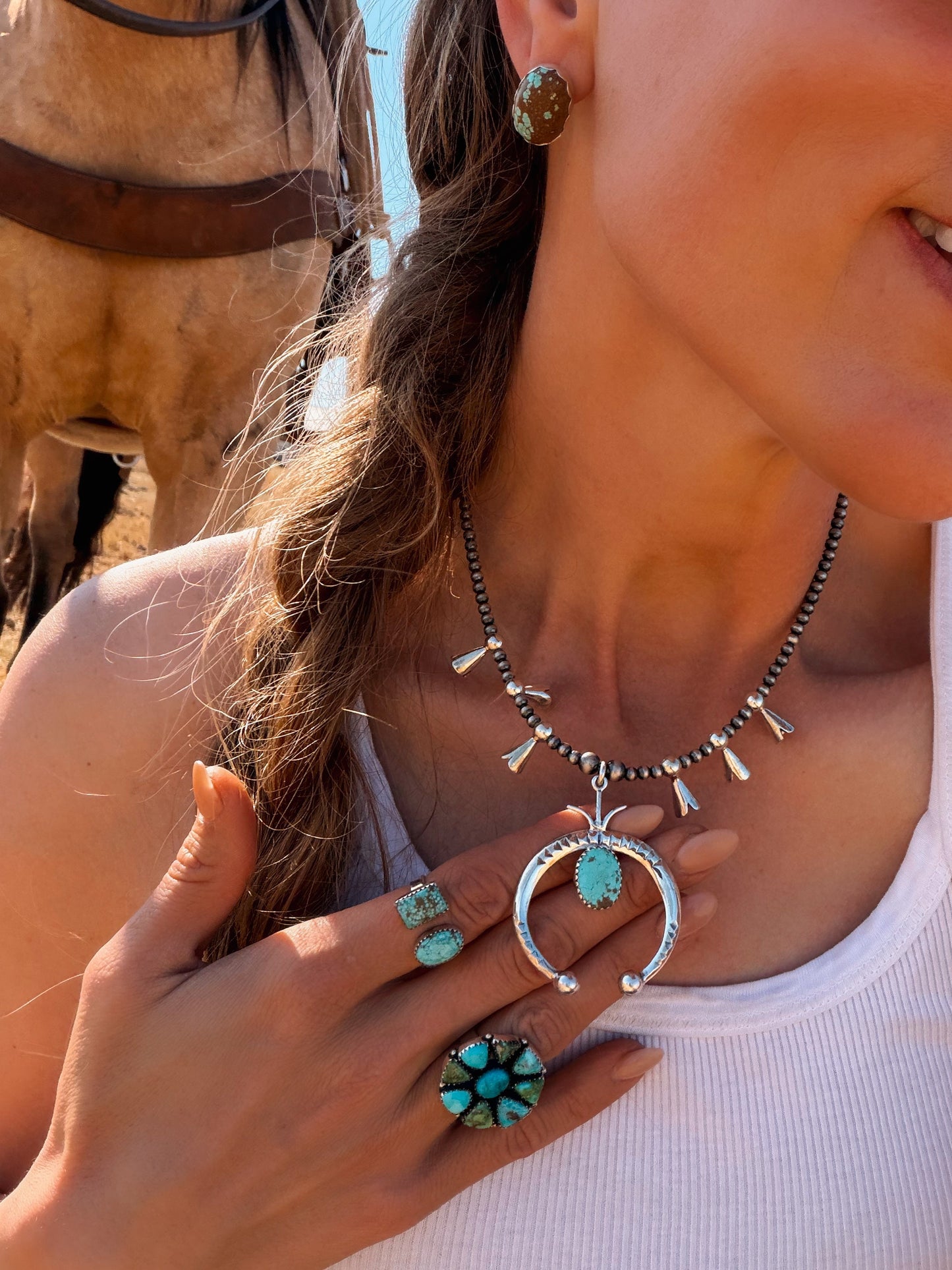 Sunny Squash Necklace - Turnback Pony ™ - Necklace earring set