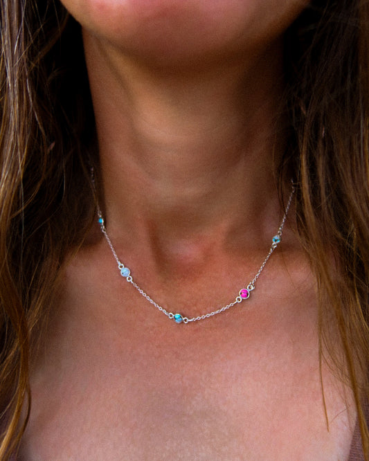 Cotton Candy Large Pony Club Necklace