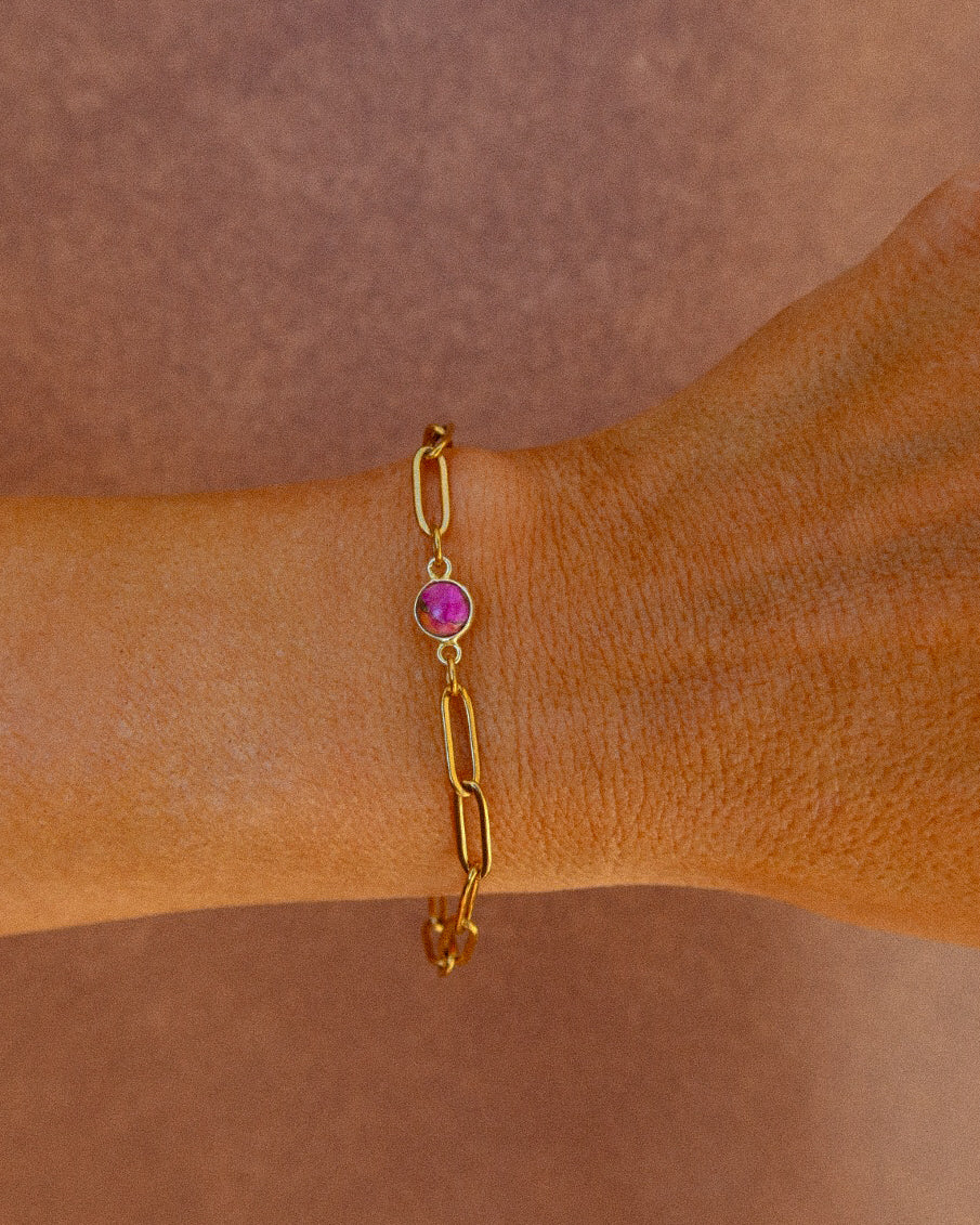 Nell Gold Paperclip Bracelet