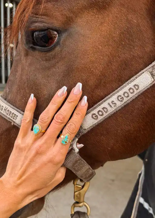 Fallon Adjustable Gold Ring - Turnback Pony ™ - Ring